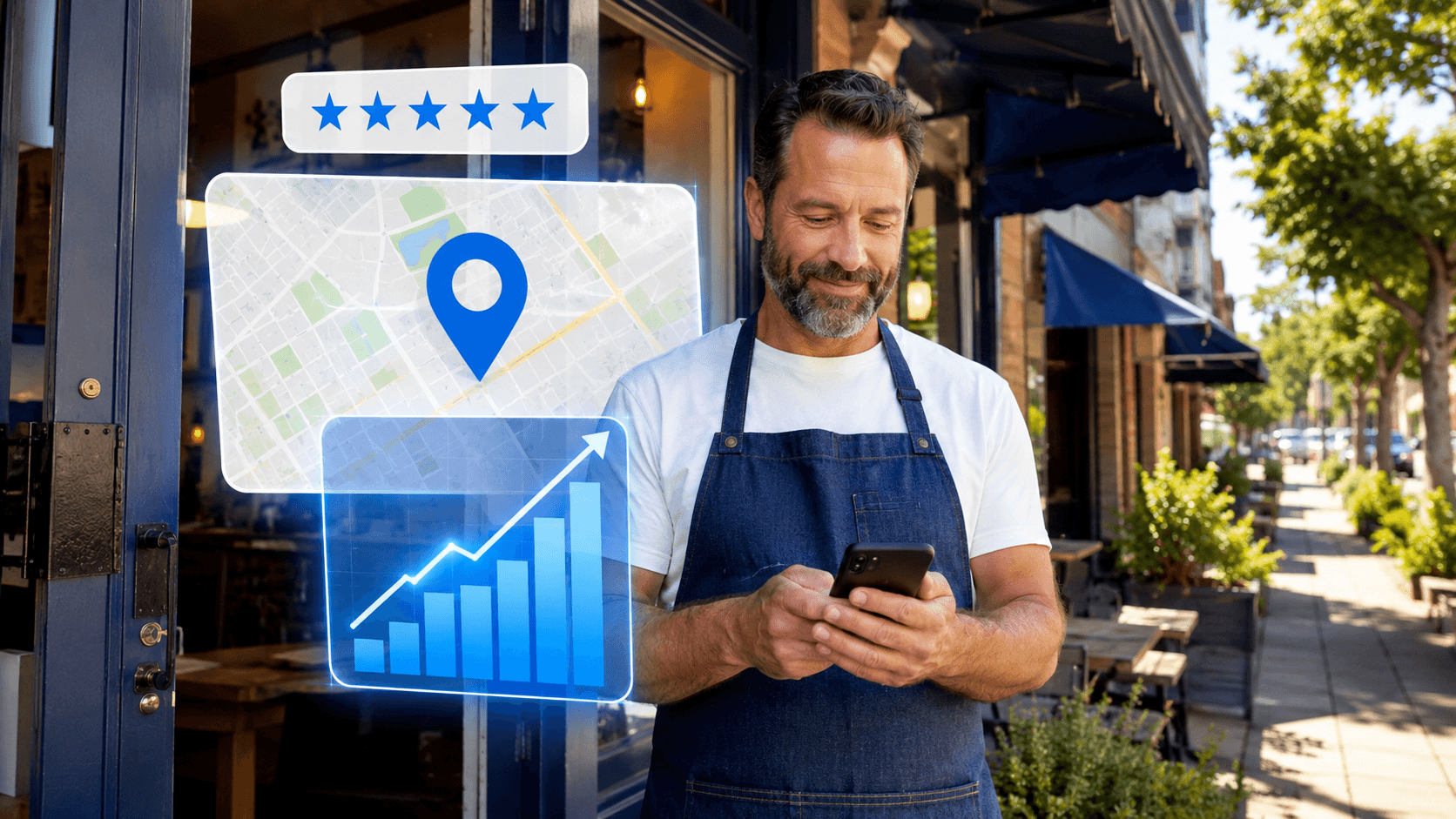 Local business visible in Google search