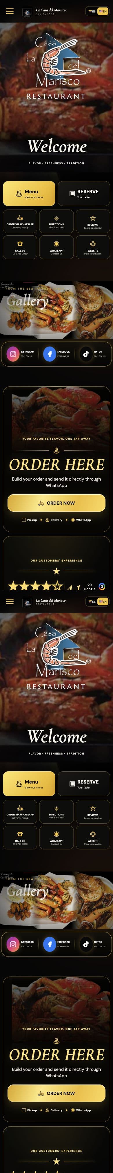 LA CASA DEL MARISCO digital card home